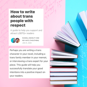 How to write about trans people with respect (on The Author Stack)